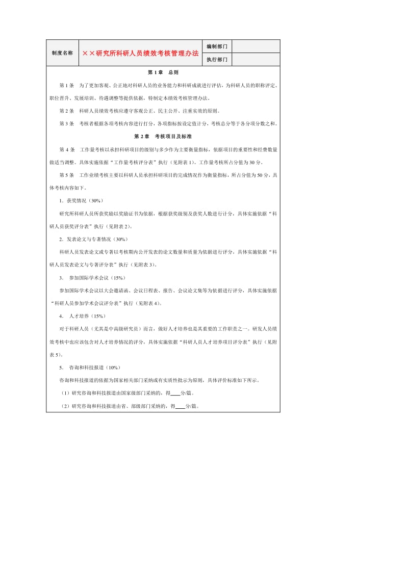 科研人员考核制度(科研人员考核制度及流程)