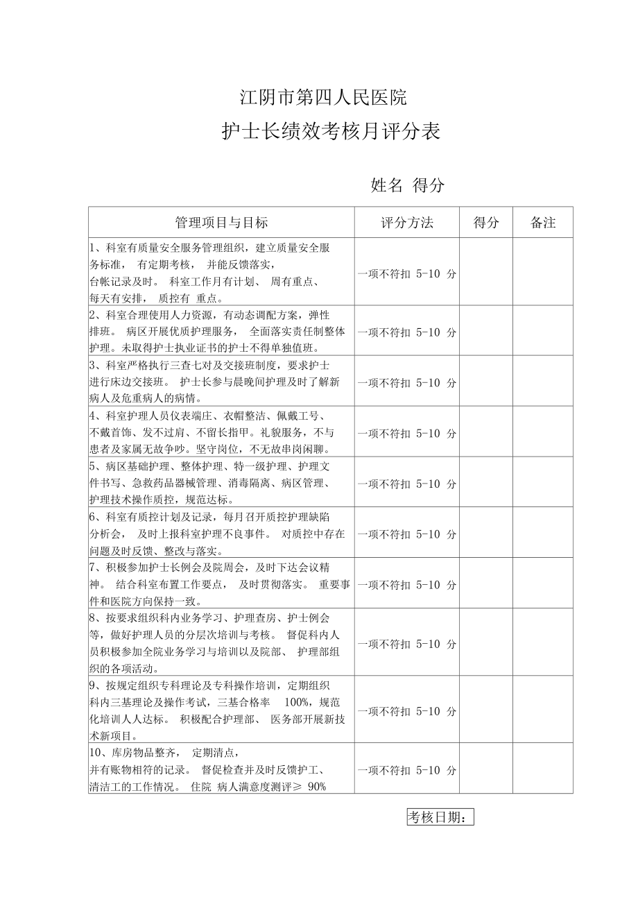 各层级护理人员考核评价机制(各层级护理人员考核评价机制是什么)