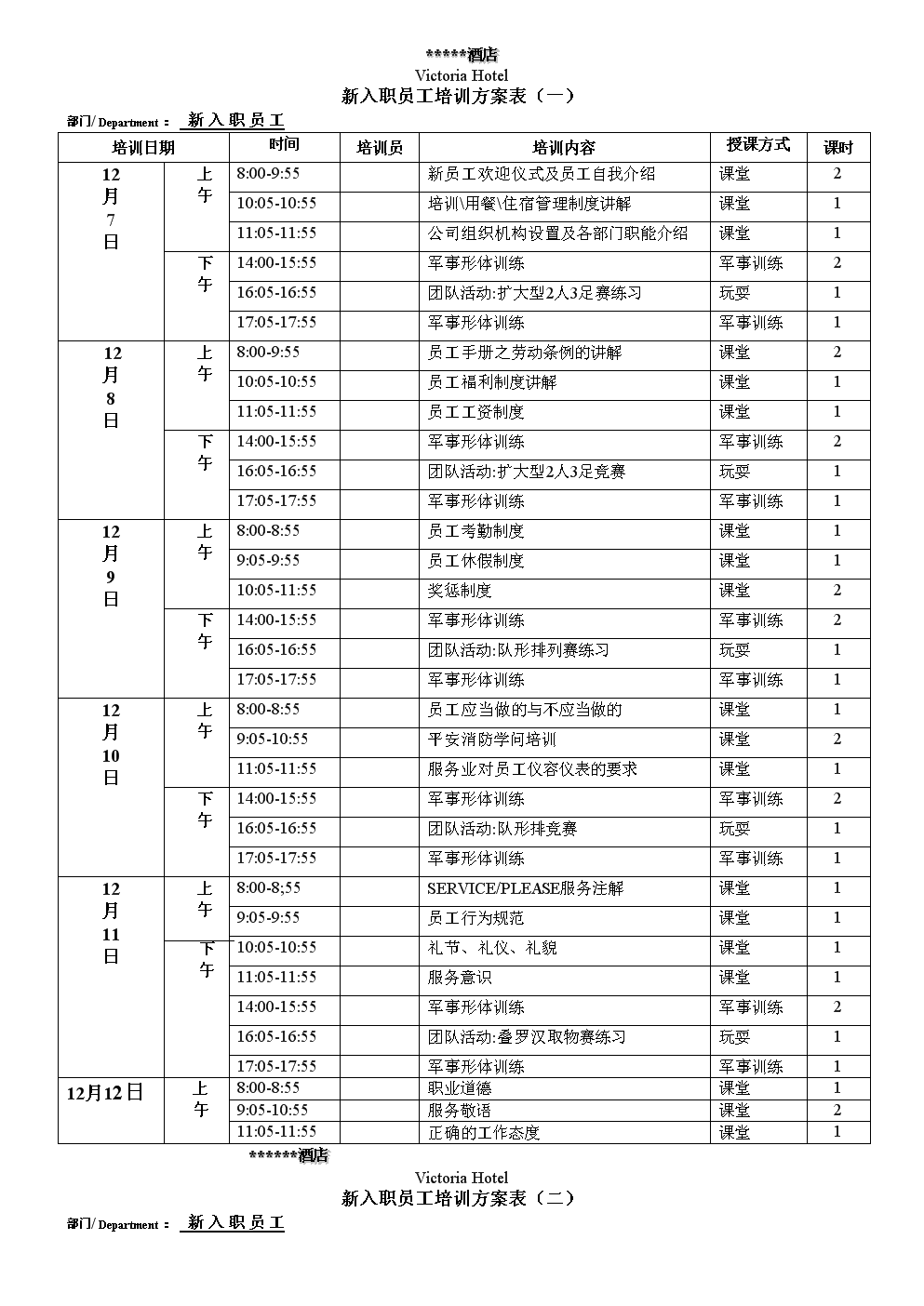 待岗员工培训方案(待岗员工培训方案范文)