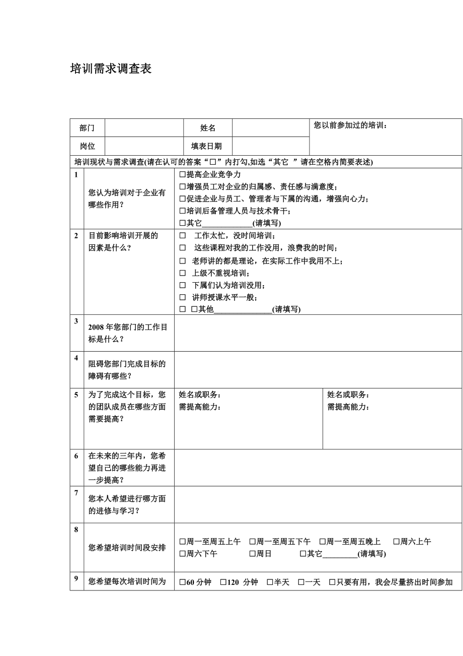 个人培训需求内容(个人培训需求内容怎么写简短)